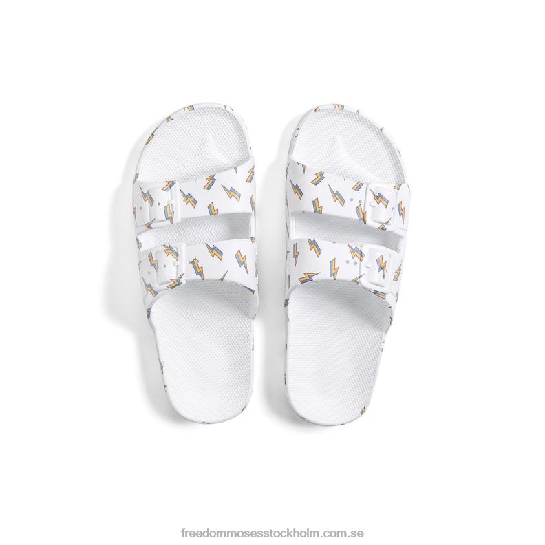 bult vit 22JP662 Freedom Moses flerfärgad blixttryck