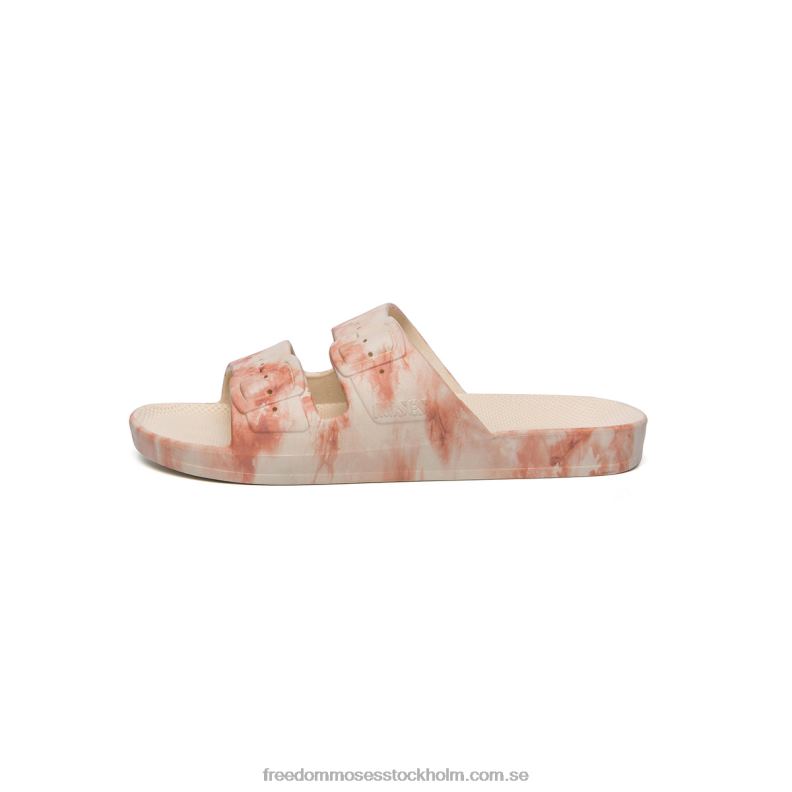 fm x jonathan simkhai 22JP647 Freedom Moses brunröd tie dye tryck