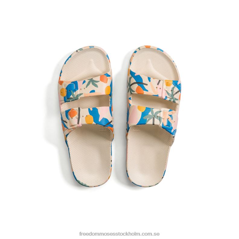 palmetto sten 22JP635 Freedom Moses multicolor geometriska abstrakta palmer print