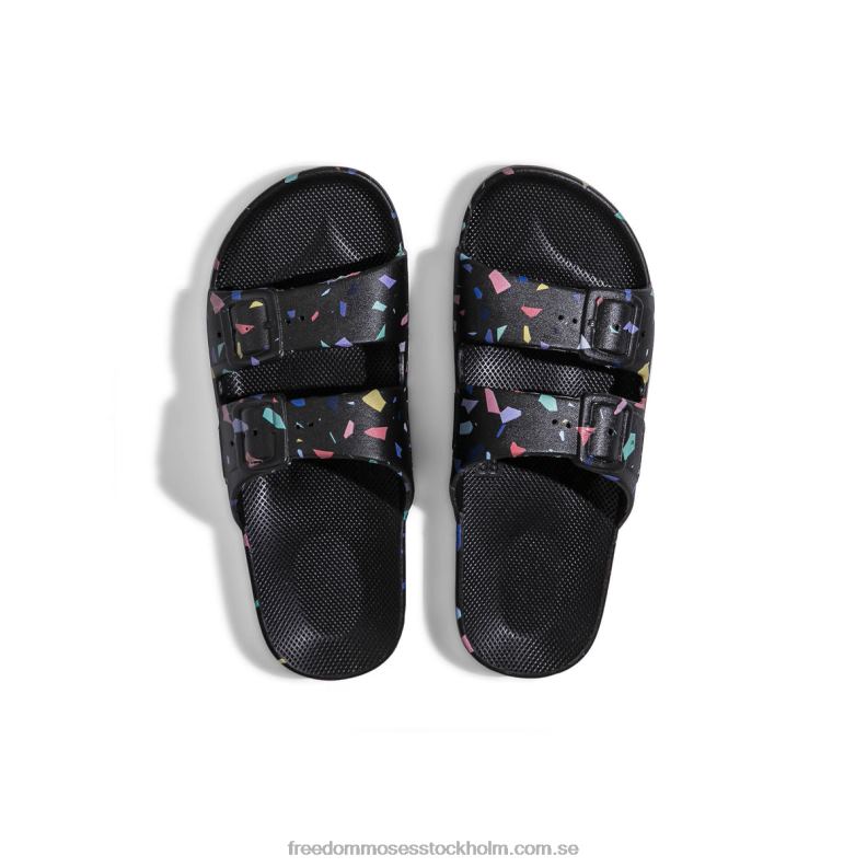 terrazzo svart 22JP621 Freedom Moses flerfärgat mosaiktryck