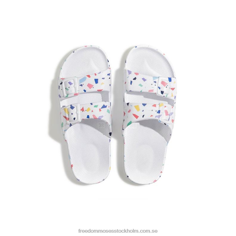 terrazzo vit 22JP619 Freedom Moses flerfärgat mosaiktryck