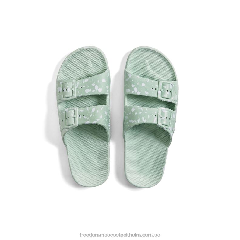 vit terrazzo salvia 22JP655 Freedom Moses vit mosaiktryck