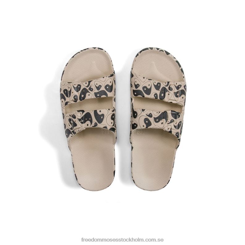 yingyang rök 22JP663 Freedom Moses svart yin-yang tryck